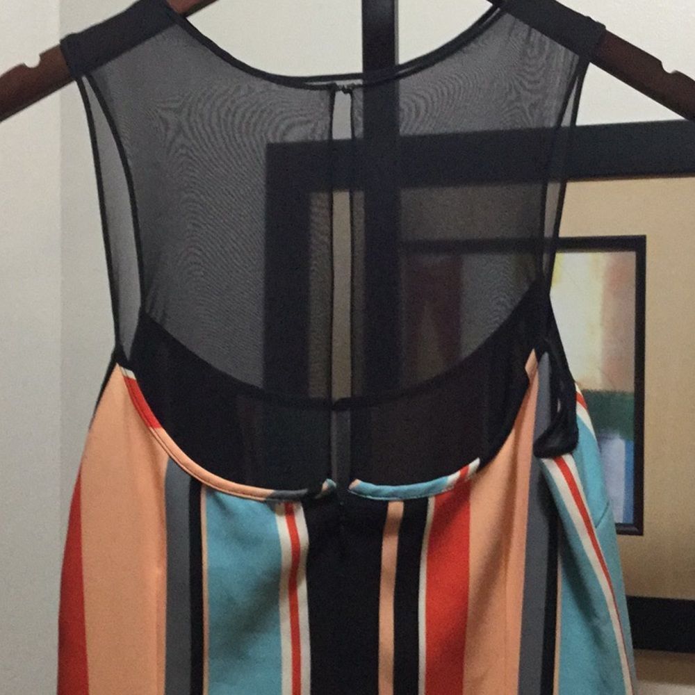 Opening Ceremon Sleeveless Sheer-yoke Stri… - Picture 5 of 7